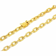 Corrente de Ouro Maciço 18k Elo Cartier com fecho Gaveta de 60cm com 34gr - comprar online