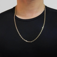 Corrente de Ouro Maciço 18k Elo Cartier com fecho Gaveta de 60cm com 30gr