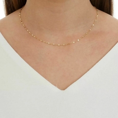 Corrente Chocker Ouro 18k Elo Coffee 45cm e 1,20gr - comprar online