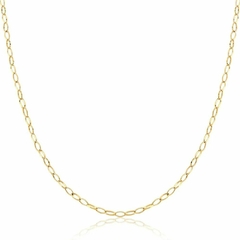 Corrente Chocker Ouro 18k Elo Oval 45cm e 1,50gr