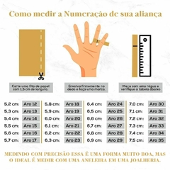 Par de Alianças de Ouro 18k Retas Polidas de 5mm 3 Frisos e 6 Diamantes com 10gr na internet