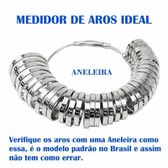 Uma Aliança de Ouro 18k Reta Polida de 5mm 3 Frisos e 3 Diamantes com 5gr - comprar online