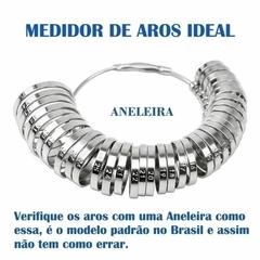 Par de Alianças de Ouro 18k Retas Polidas de 8mm 1 Friso 1 Diamante com 16gr na internet