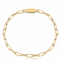 Pulseira de Ouro Maciço 18k Elo Cartier de 21cm com 11gr