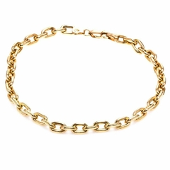 Pulseira de Ouro Maciço 18k Elo Cartier de 21cm com 19gr