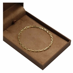 Pulseira de Ouro Maciço 18k Elo Cartier de 21cm com 19gr - comprar online