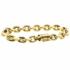 Pulseira de Ouro Maciço 18k Elo Cartier de 22cm com 30gr