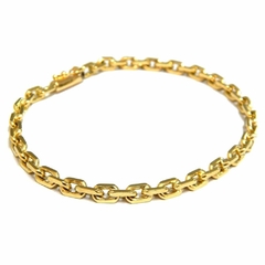 Pulseira de Ouro Maciço 18k Elo Cartier de 21cm com 22gr