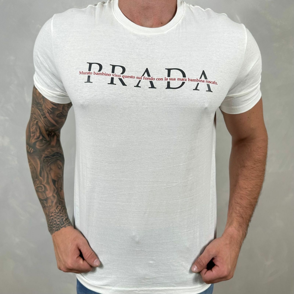 Camiseta Prada Branco - B-1530 - Brillare Store