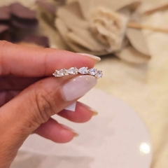 Anillo Plata cubic con brillos en internet