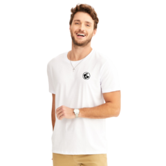 Camiseta branca logo pequeno - comprar online