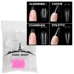 Tips soft gel PARIS NIGHT x50 unidades