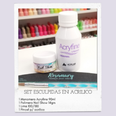 Set basico esculpidas en acrilico