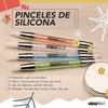 Set x4 pinceles silicona dobles