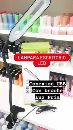 Lámpara Escritorio LED c/broche - comprar online