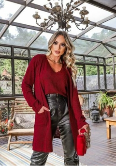 Conjunto Twin Set Tricô Vermelho - Roupas para todas as ocasiões | DRICA MOURA