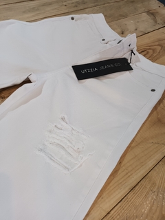 Jeans Roto Moon Blanco UTZZIA 3956 en internet