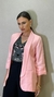 Maxi Blazer rosa bebe alfaiataria - comprar online