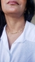 Choker 3 Fios com Design de Chapinhas Semijoia Ouro 18K