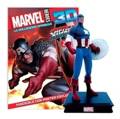 Marvel 3d Súper Héroes Figura Capitán América #2