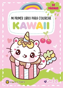 MI PRIMER LIBRO PARA COLOREAR KAWAII - ROSA