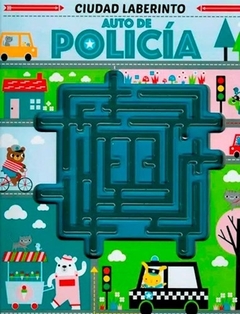 AUTO DE POLICIA - CIUDAD LABERINTO (LABERINTO PLASTICO + BOLA METALICA)