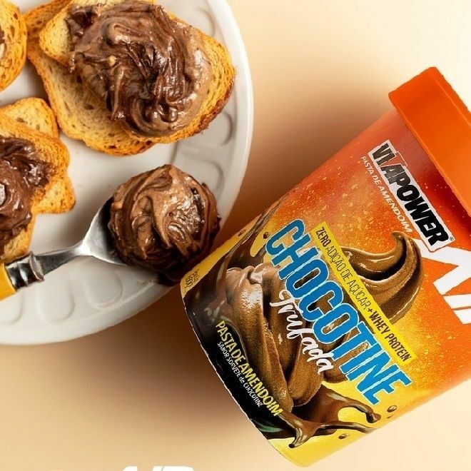 Vitapower pasta integral de Amendoim x 1,005kg. Sabores: •Brownie