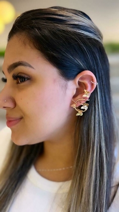 Brinco Ear Cuff Borboletas