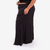 Pantalona ampla preta plus size on internet