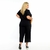 Pantacourt confortável plus size preta - comprar online