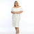 Vestido em laise plus size branco - comprar online