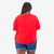 Blusa vermelha bolas color plus size en internet