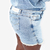 Shorts saia jeans lavagem clara plus size - buy online