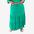 Saia longa verde com babados plus size - buy online