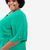 Blusa curta com botões verde plus size - Be Golden