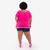 Blusa com franjas pink plus size on internet