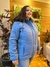 Jaqueta puffer feminina azul plus size en internet