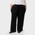 Calça com cordão preta plus size - comprar online