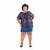 Blusa paetê plus size azul marinho - online store