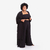 Kimono longo preto liso plus size - comprar online