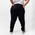 Image of Calça cigarrete de sarja preta plus size