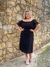 Vestido em laise plus size preto