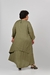 Vestido em viscolinho verde musgo meia estação plus size na internet