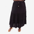 Saia longa preta com babados plus size - buy online