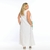 Vestido linho zig zag frontal plus size off-white e verde na internet