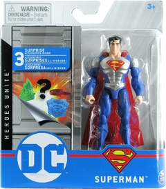 Figura Superman Armadura Plateada Spin Master 4"