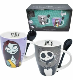 Jack y Sally Juego de tazas duo