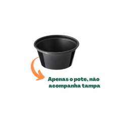 500un Pote Para Molho Preto Molheira 60ml - comprar online