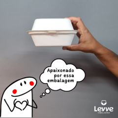 10un Hamburgueira Bento Cake Fibra de Cana Biodegradável 450ml na internet