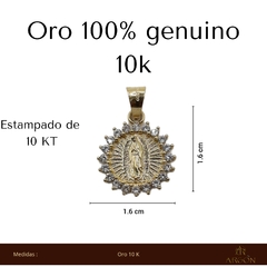 Medalla Virgen de Guadalupe con Destellos - tienda en línea